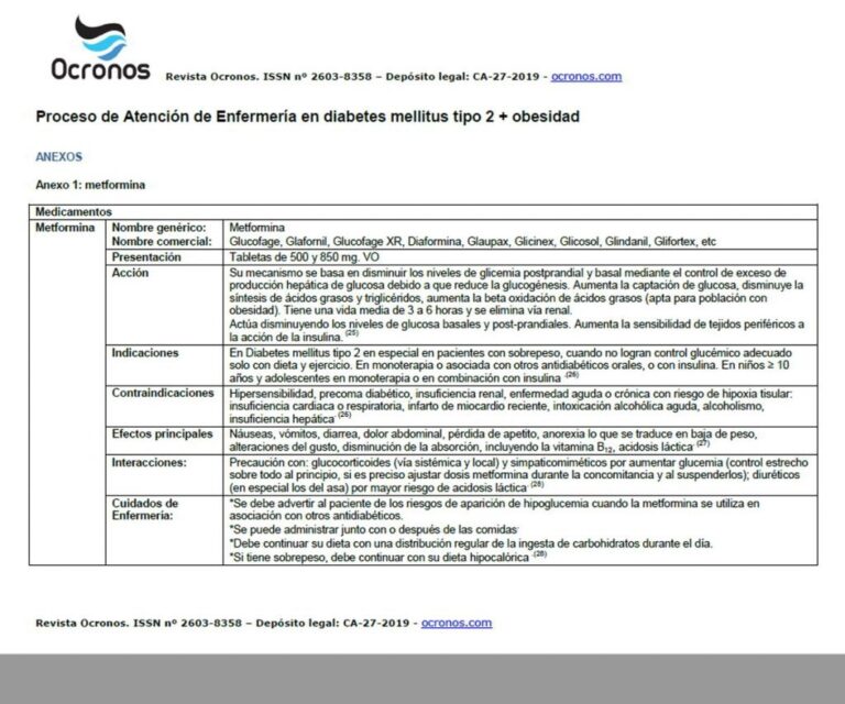 Plan De Cuidados De Enfermeria Para Diabetes Mellitus Tipo