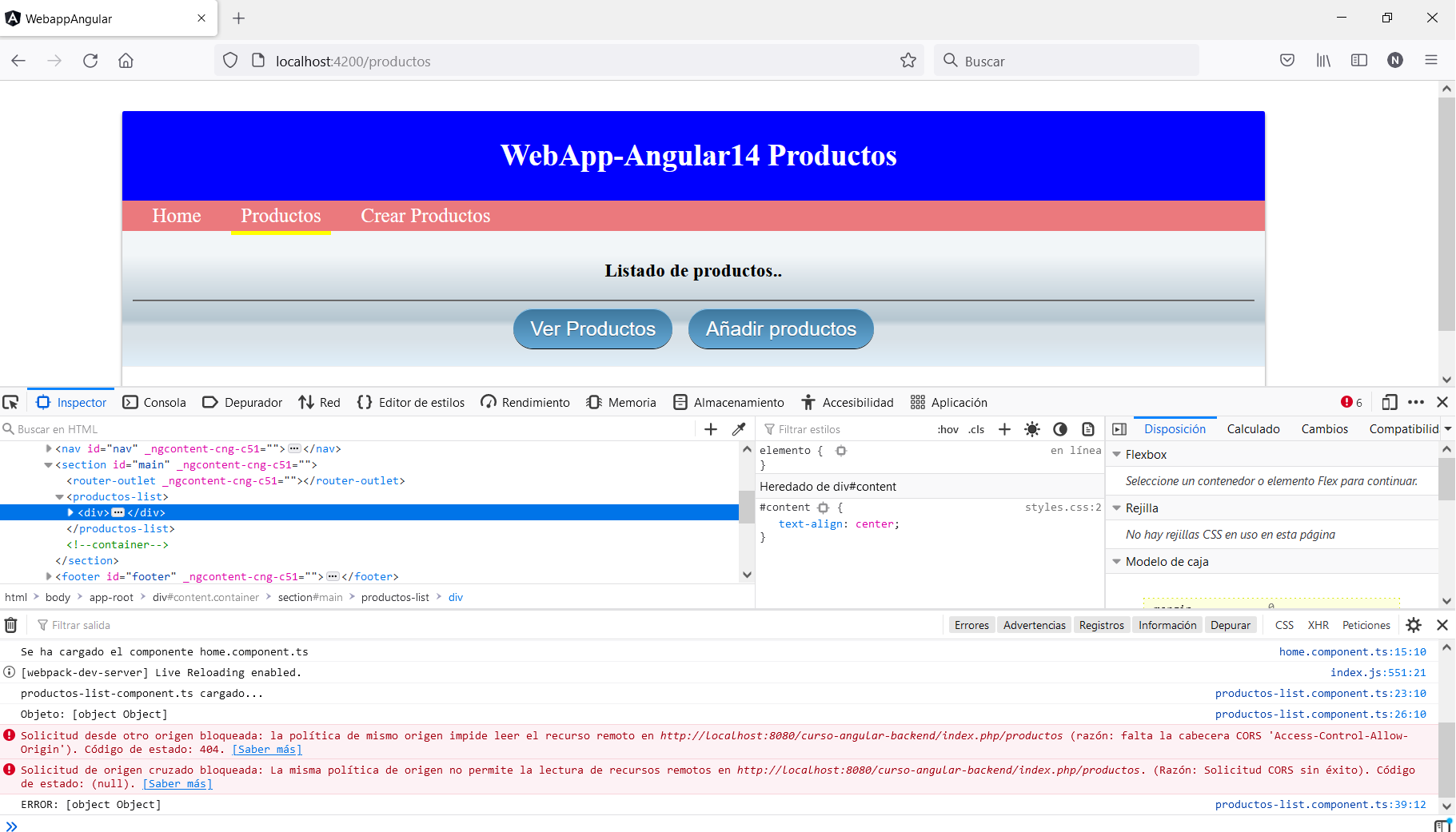 Razon falta la cabecera cors access control allow origin angular